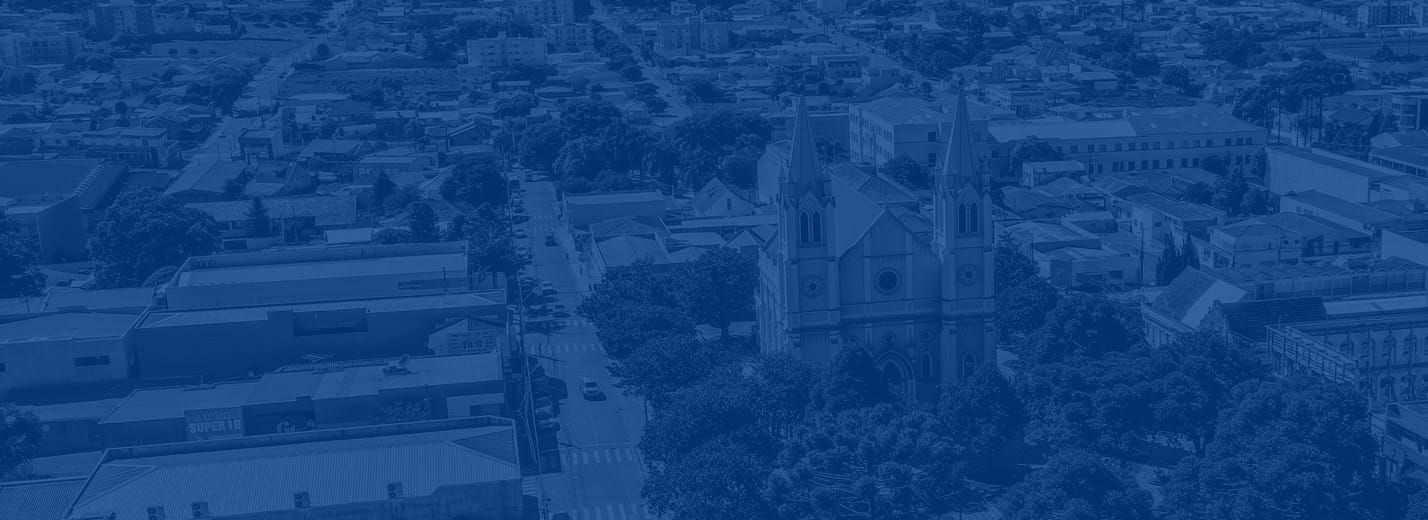 Foto aérea da cidade de Campo Largo